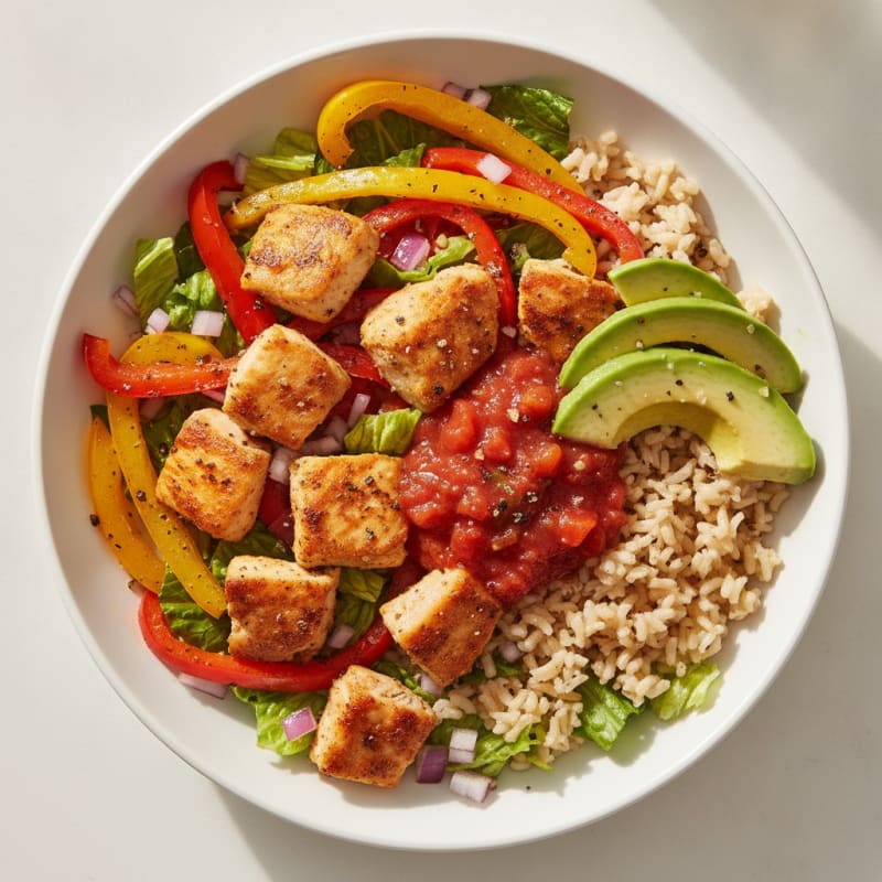 Chicken Taco Rice Bowl