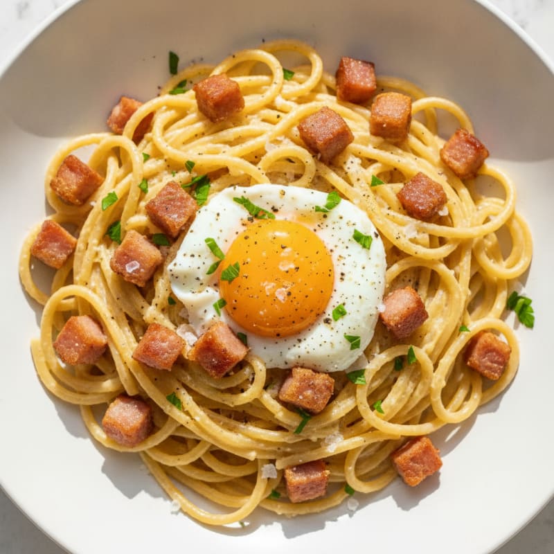 Classic Carbonara with Pancetta and Egg