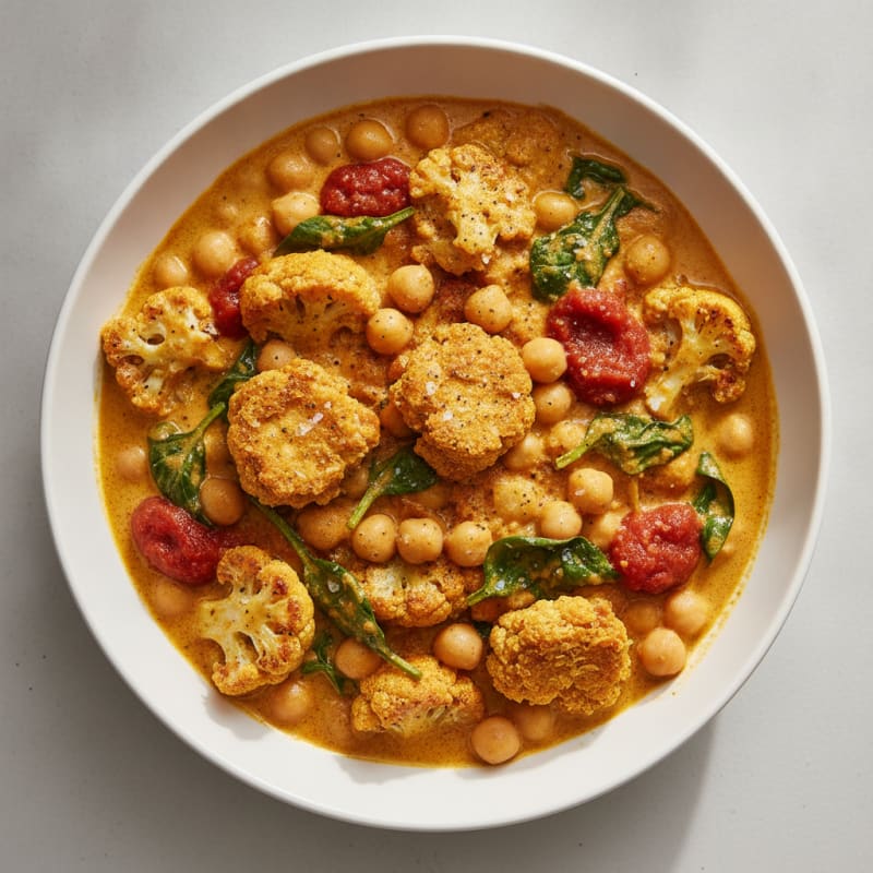 Roasted Vegetable and Chickpea Curry