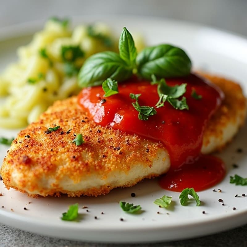 Crispy Baked Chicken Parmesan with Fresh Herbs