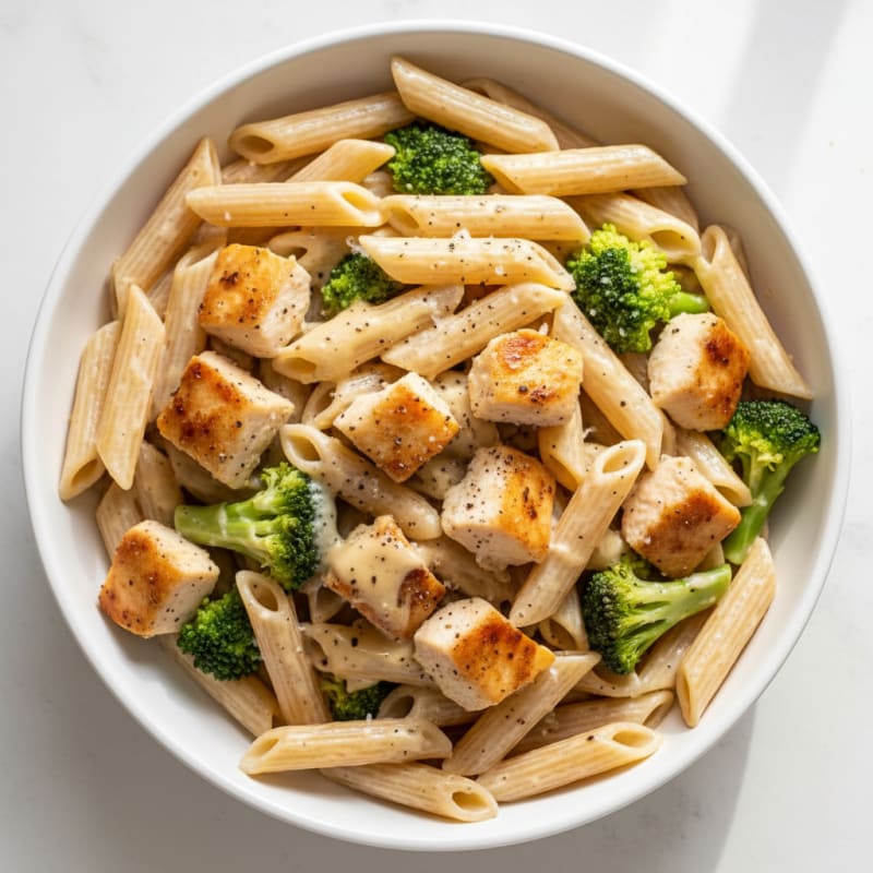 Garlic Parmesan Chicken Alfredo Pasta