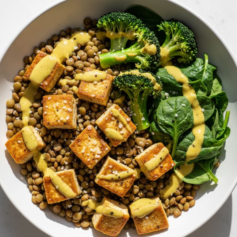 Lentil and Vegetable Protein Power Bowl