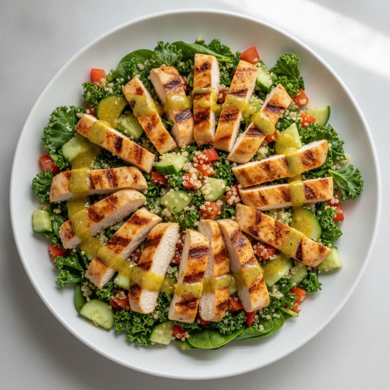 Grilled Chicken and Quinoa Crunch Salad