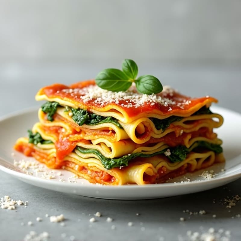 Zucchini Noodle Lasagna with Ricotta and Spinach