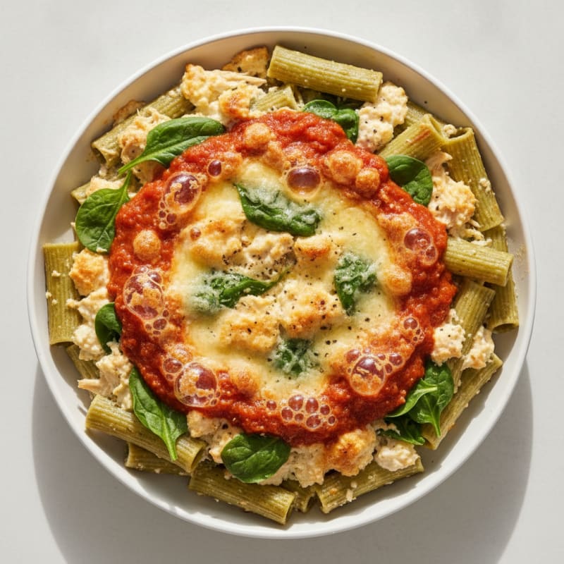 Spinach Ricotta Pasta Bake