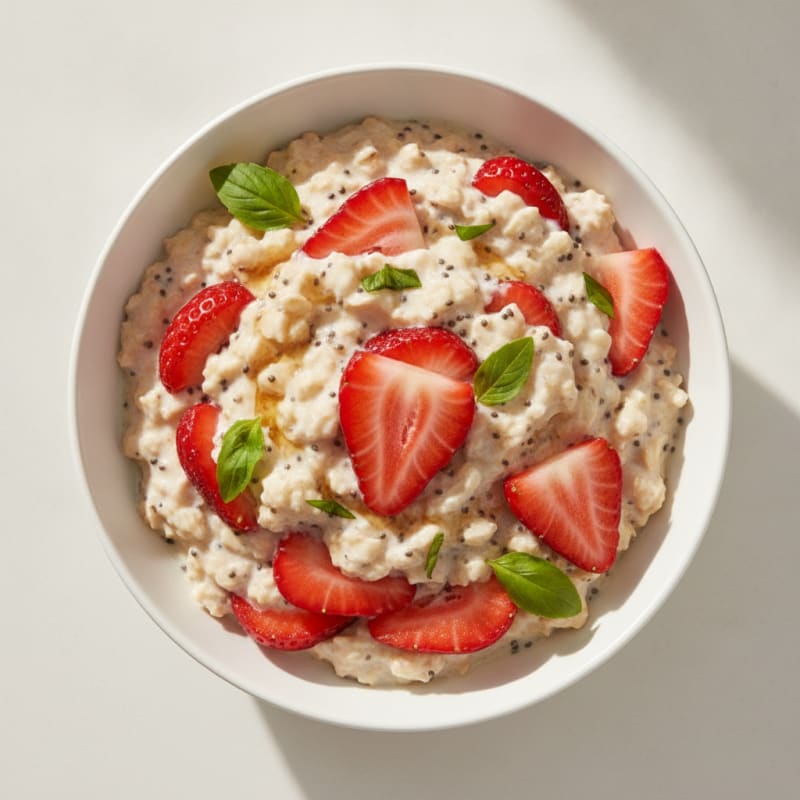 Strawberry Shortcake Overnight Oats
