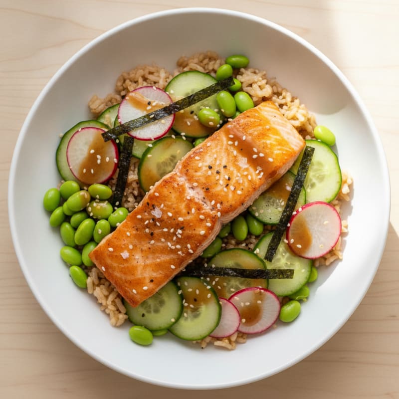Salmon Sushi Rice Bowl