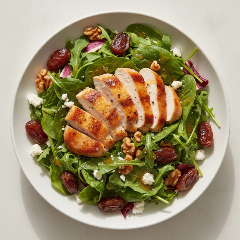 Chicken and Date Salad with Honey-Lime Vinaigrette