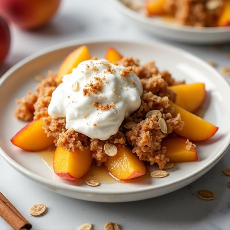 Almond-Oat Peach Crisp