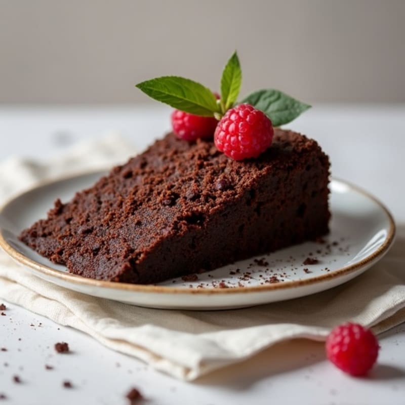 Protein-Rich Dark Chocolate Almond Flour Cake