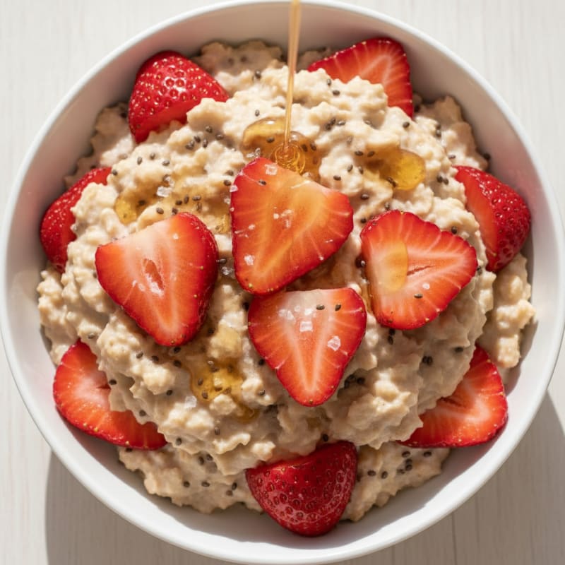 Strawberry Shortcake Overnight Oats