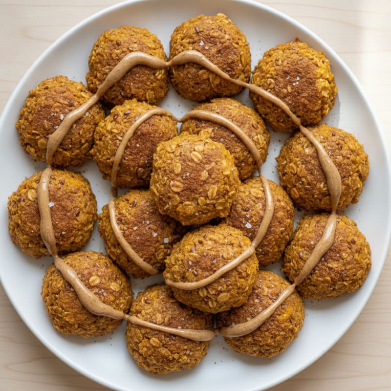 Baked Pumpkin Oat Energy Bites