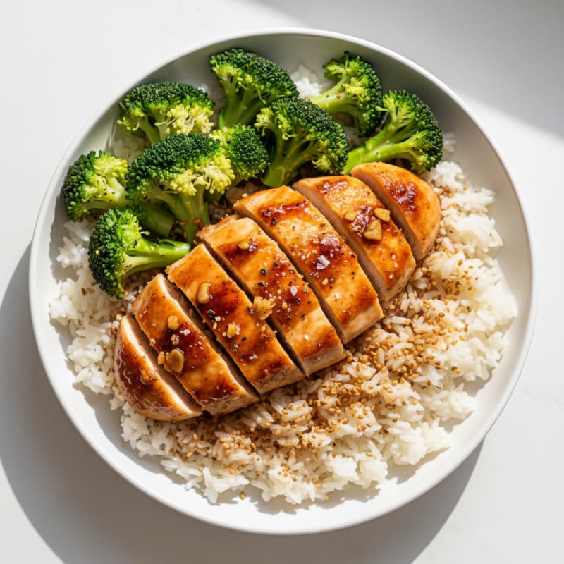 Teriyaki Glazed Chicken with Sesame Rice
