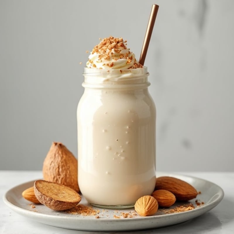 Coconut Protein Smoothie with Collagen and Almond Butter