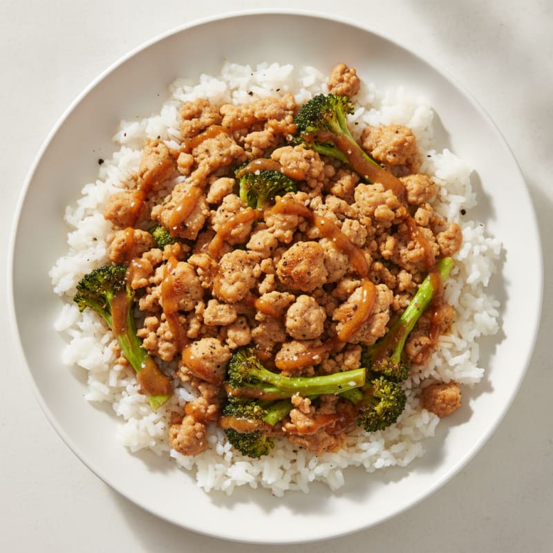 Savory Ground Turkey and Broccoli Rice Bowl