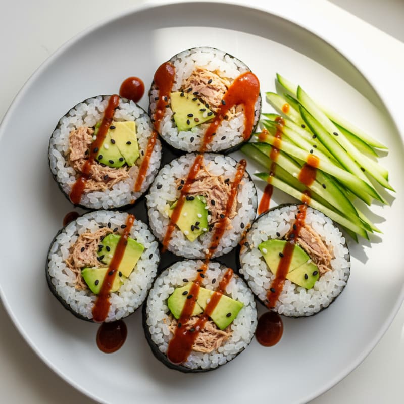 Zesty Tuna Avocado Sushi Rolls
