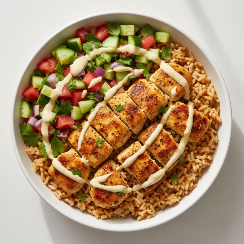 Chicken Shawarma Rice Bowl