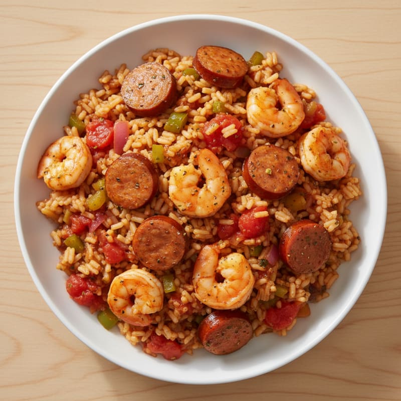 Creole Shrimp and Sausage Jambalaya