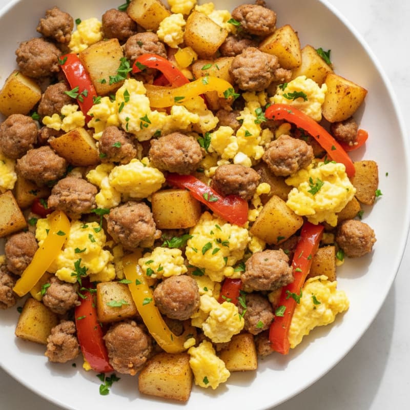 Hearty Sausage and Egg Skillet with Potatoes