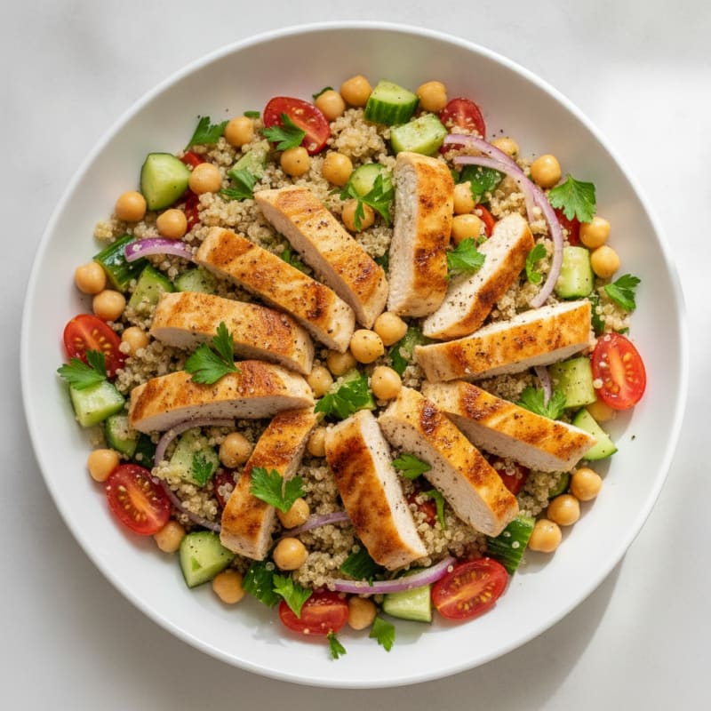 Mediterranean Quinoa Salad with Chickpeas