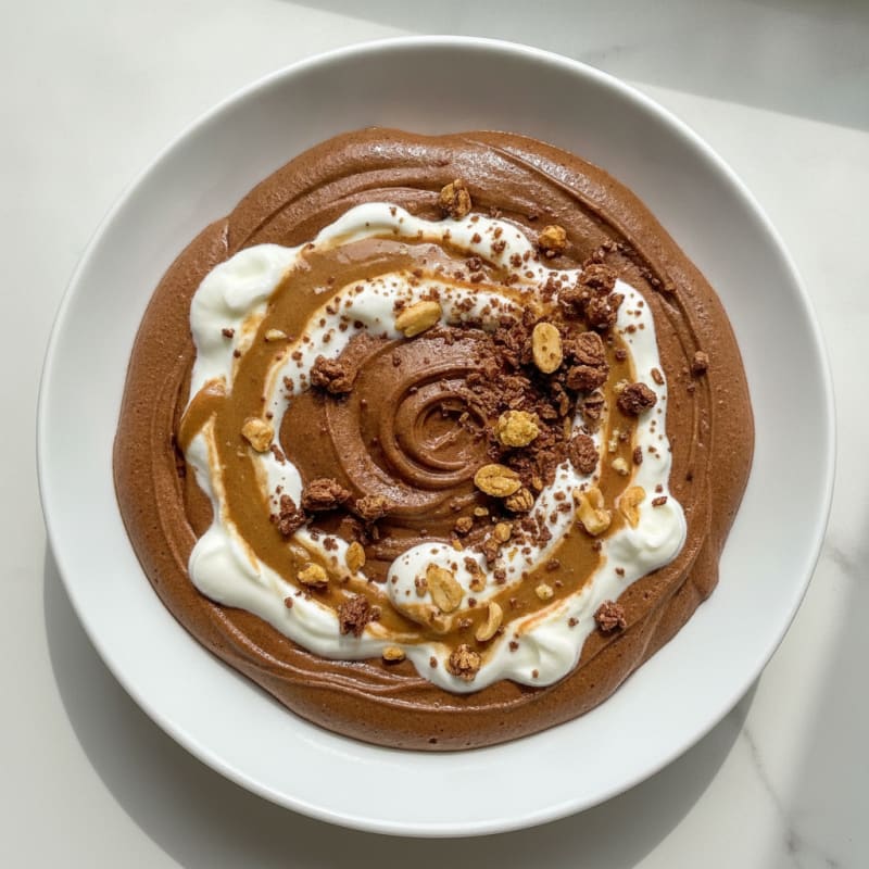 Silky Chocolate Protein Mousse with Greek Yogurt