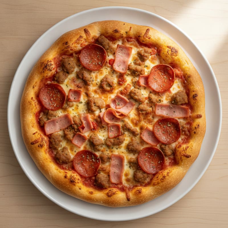 Stuffed Crust Meat Lovers Pizza