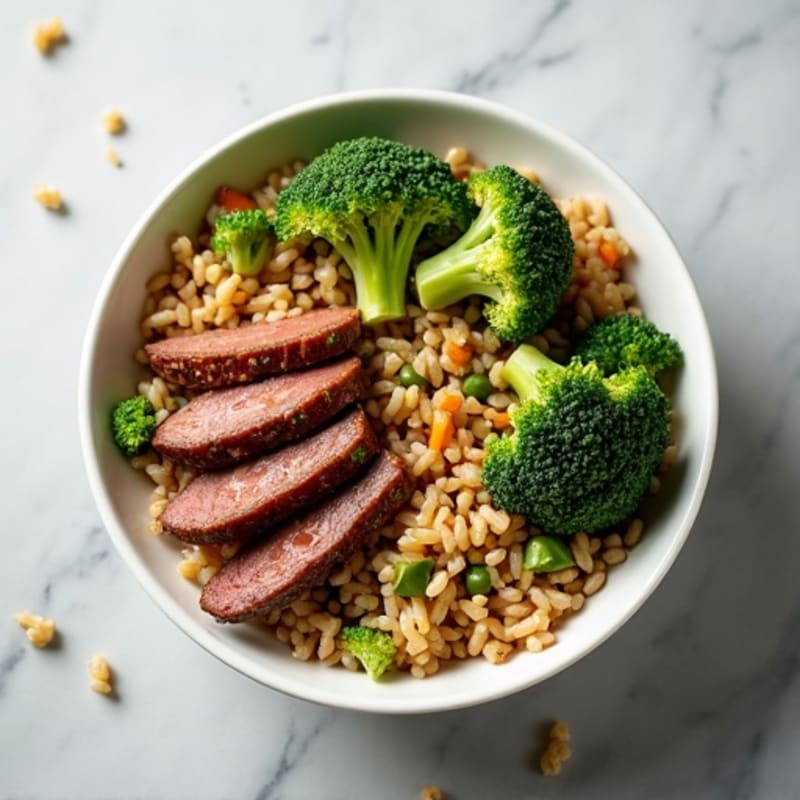 Ginger-Garlic Beef and Broccoli Rice Bowl
