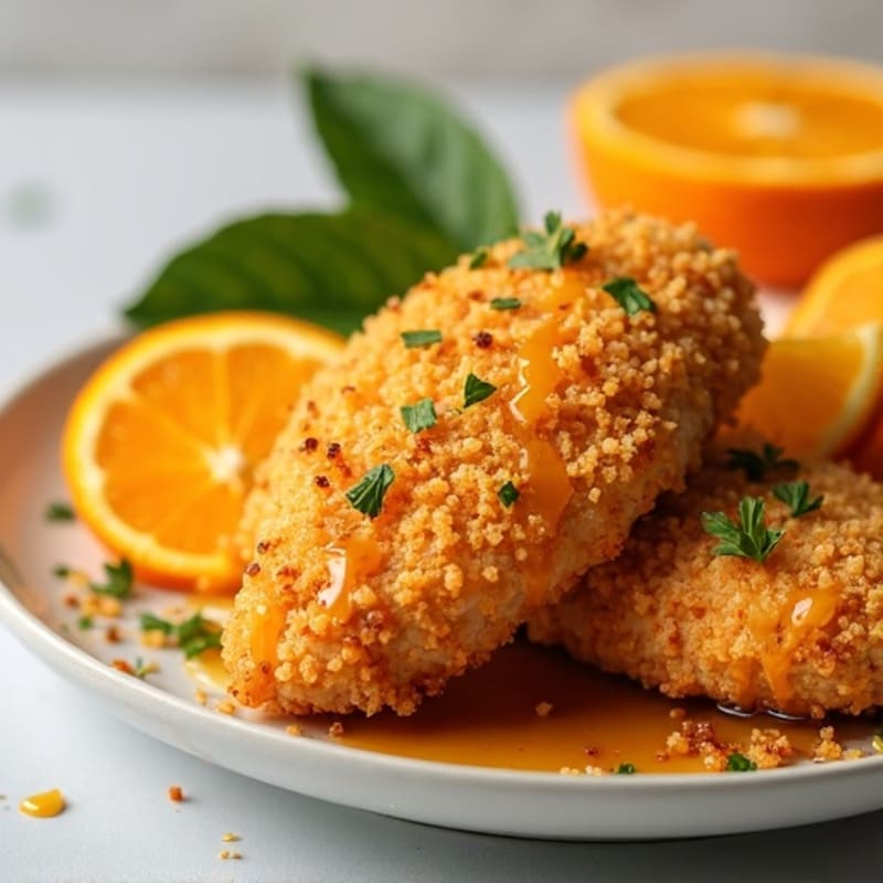 Crispy Baked Orange Chicken