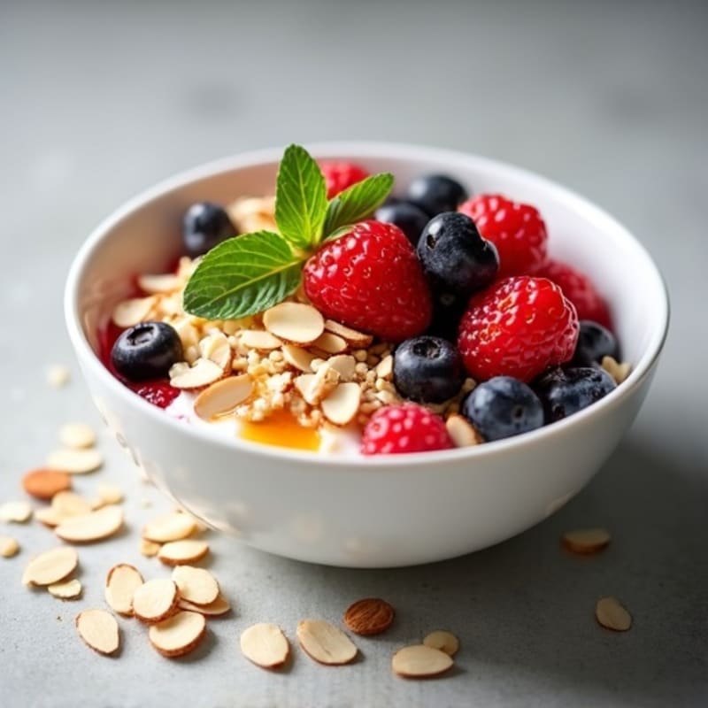 Protein-Packed Greek Yogurt Bowl with Honey-Glazed Berries