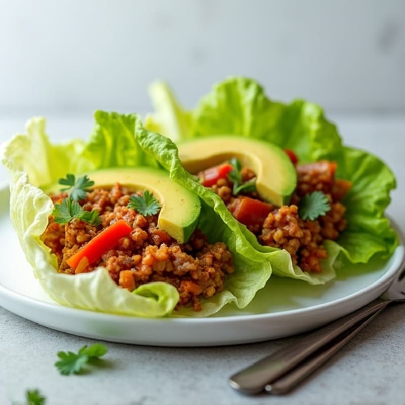 Savory Lean Ground Turkey Sloppy Joe Lettuce Wraps