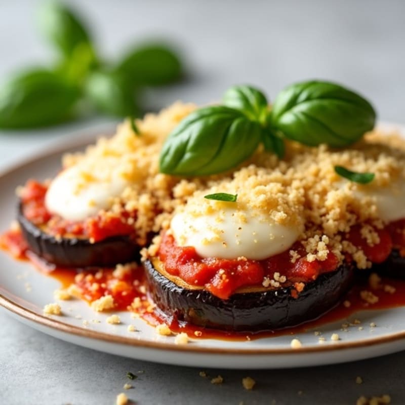 Healthy Baked Eggplant Parmesan