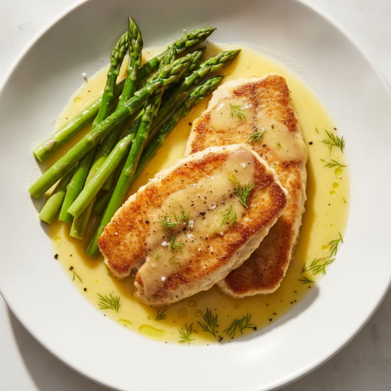 Pan-Seared Tilapia with Lemon-Dill Sauce