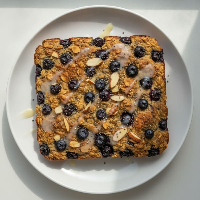 Blueberry Almond Oatmeal Bake