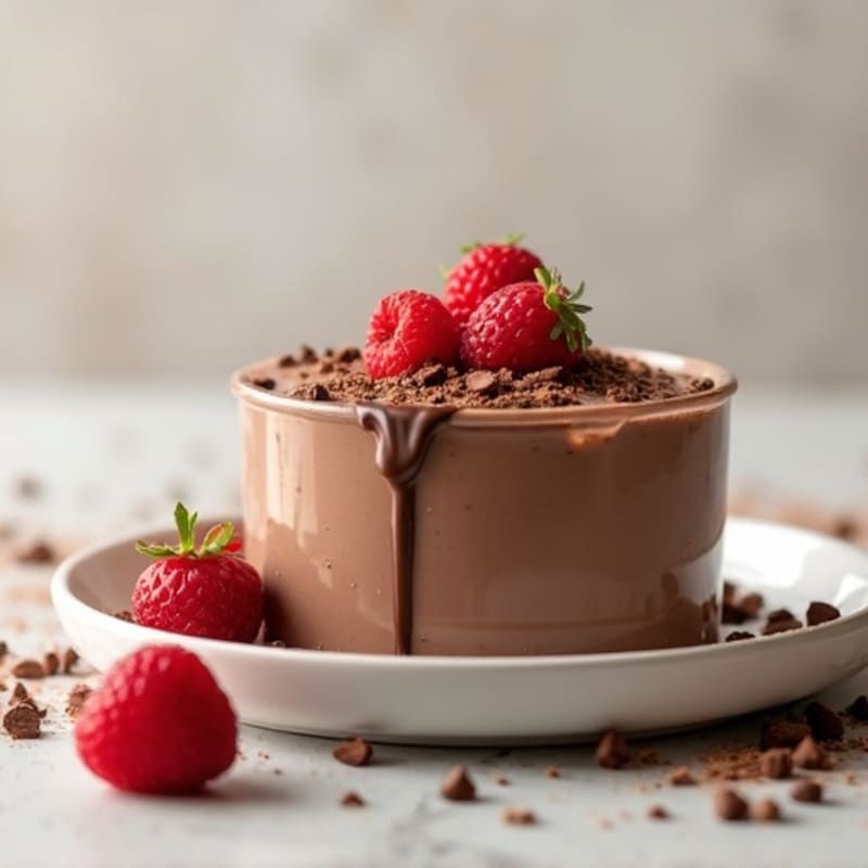 Silky Chocolate Protein Pudding with Greek Yogurt