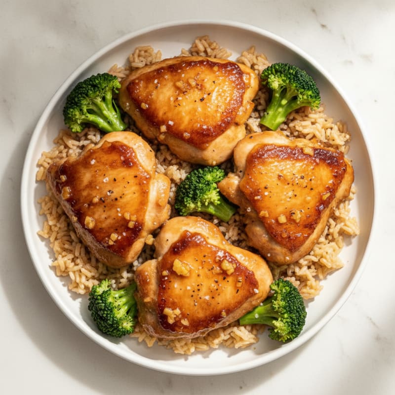 Honey-Soy Glazed Chicken Thighs