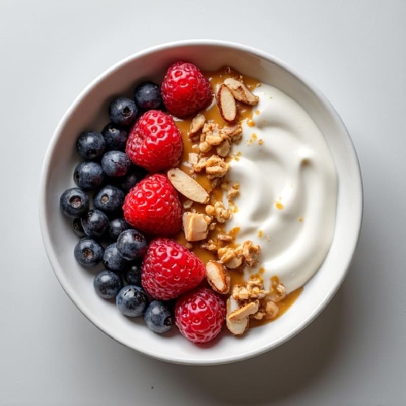 Creamy Greek Yogurt Protein Bowl with Mixed Berries