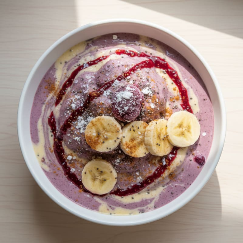 Banana Berry Protein Smoothie