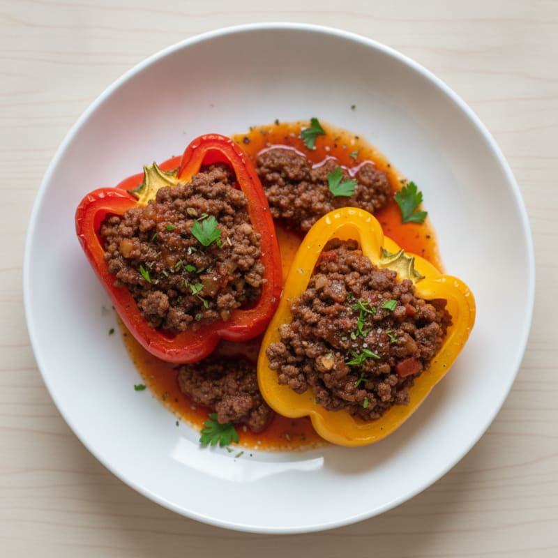 Ground Beef Stuffed Bell Peppers