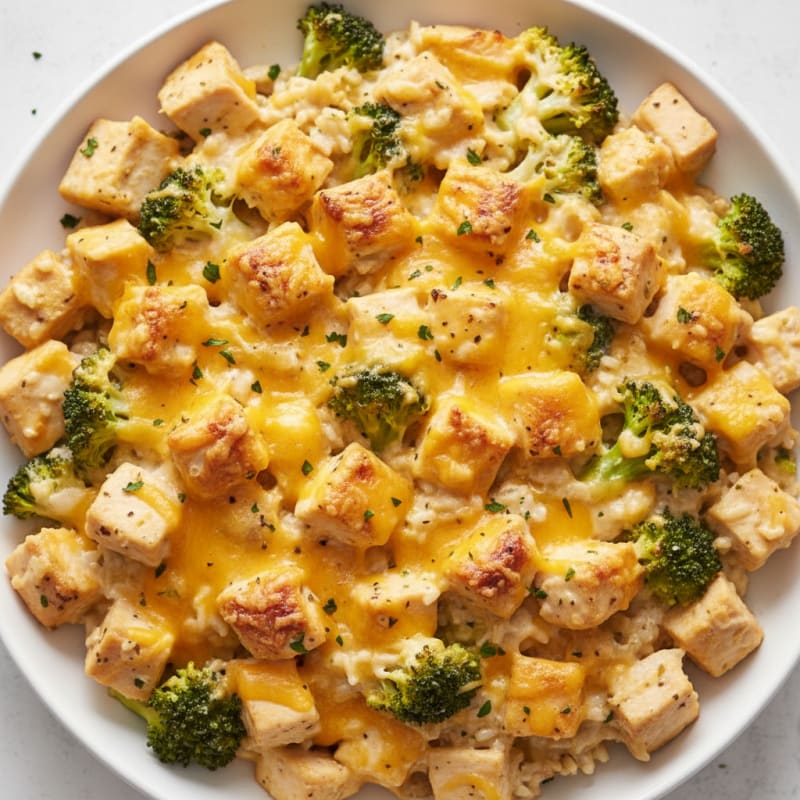 Creamy Baked Chicken and Cheese Casserole