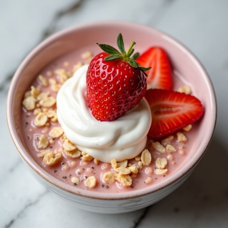 Creamy Strawberry Shortcake Overnight Oats
