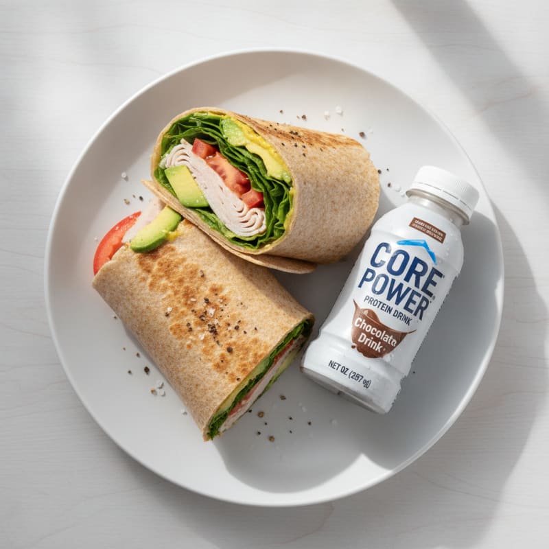 Turkey Club Protein Wrap
