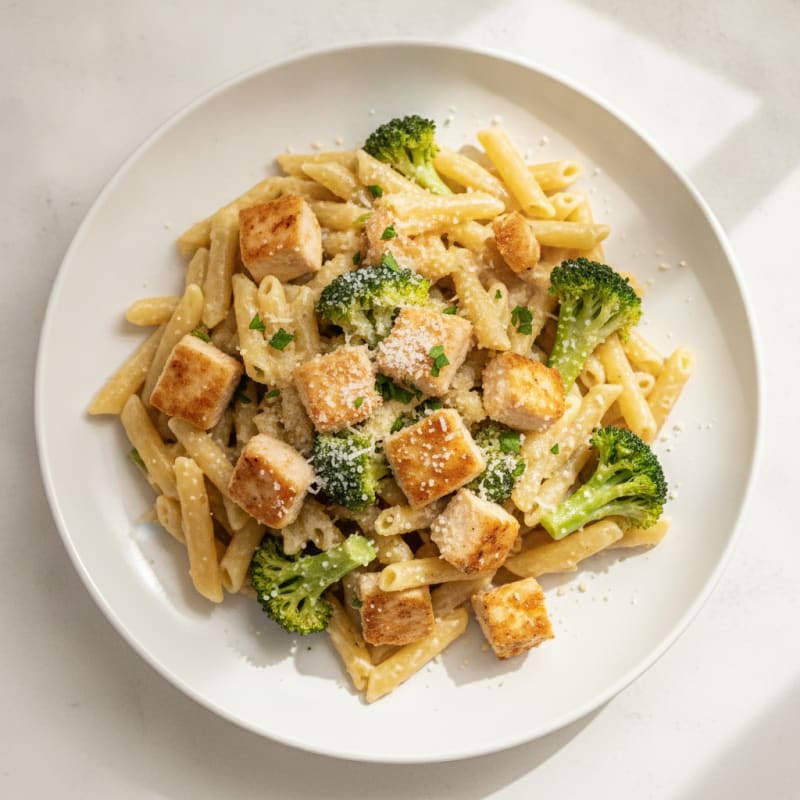 Garlic Parmesan Chicken Alfredo Pasta