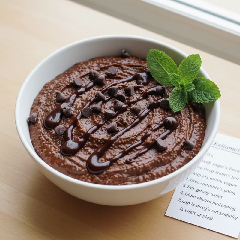 Greek Yogurt Chocolate Protein Pudding