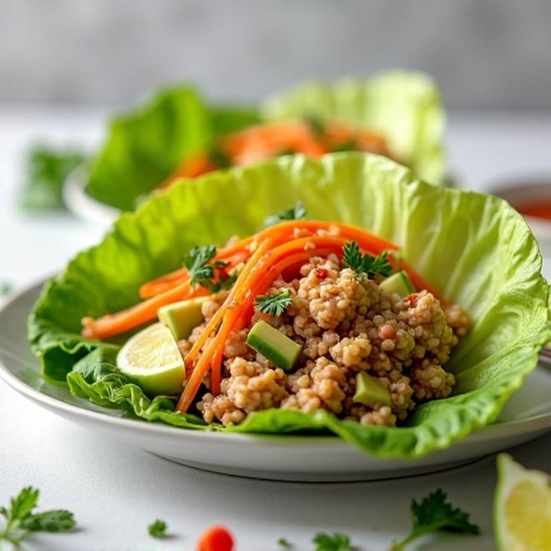 Spicy Tuna Lettuce Wraps