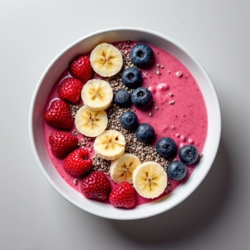 Creamy Berry Protein Smoothie Bowl