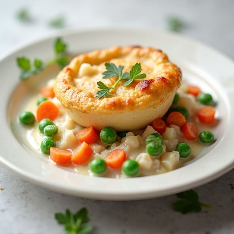 Lightened-Up Creamy Chicken Pot Pie