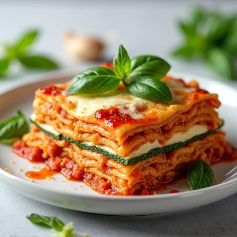Lean Turkey Zucchini Lasagna with Fresh Herbs
