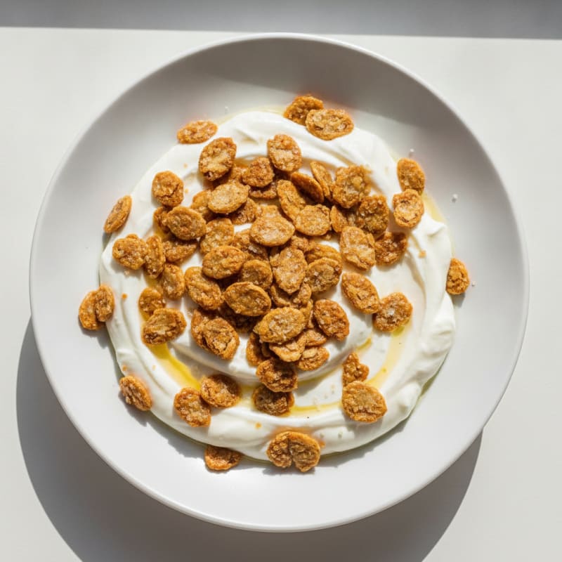 Silky Vanilla Protein Yogurt with Toasted Pumpkin Seeds