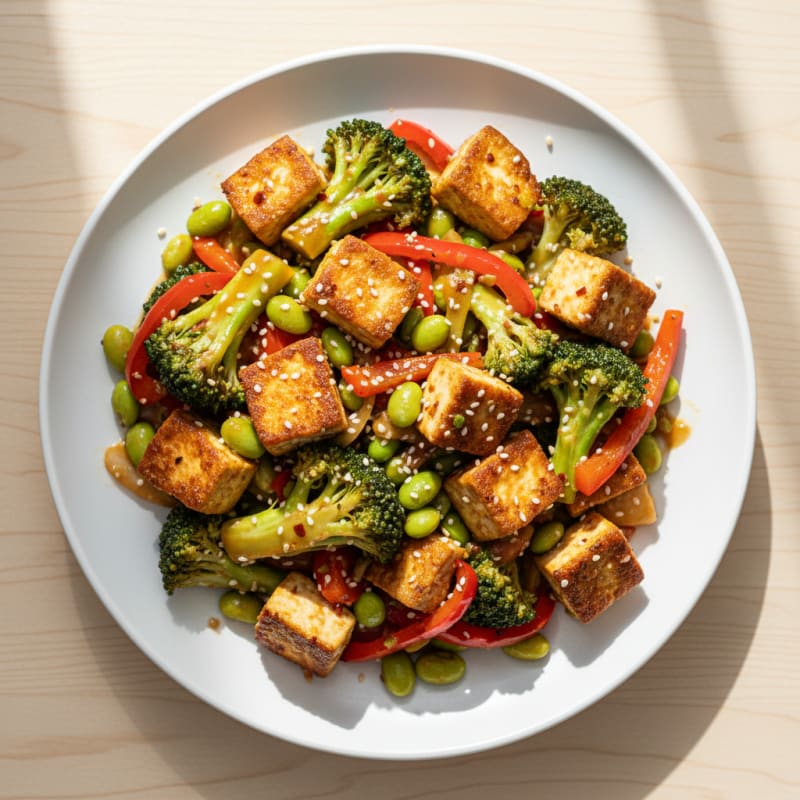 Ginger-Garlic Tofu Stir-Fry