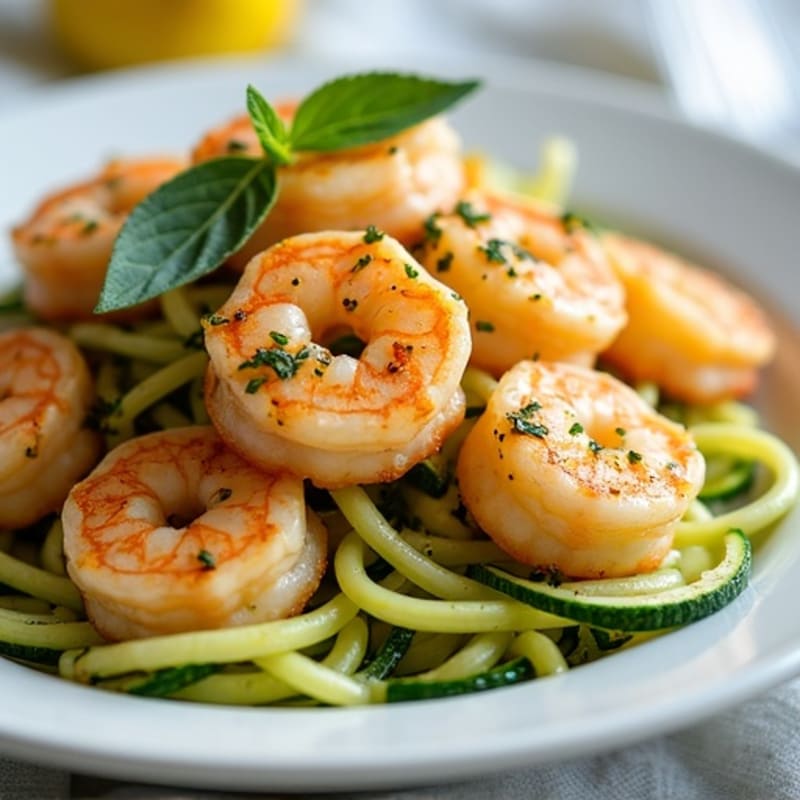 Garlic Butter Shrimp with Zucchini Noodles